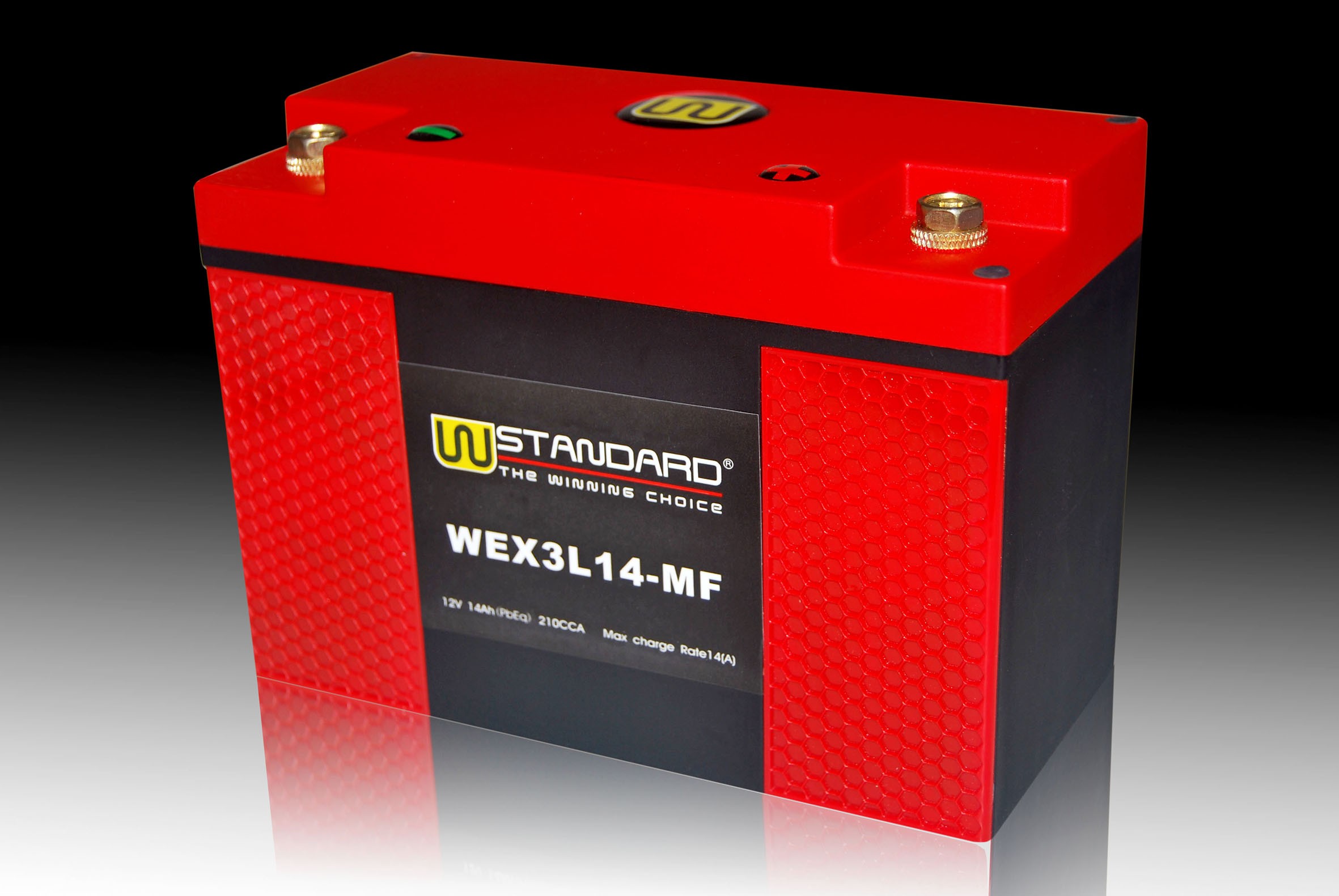 04-W-STANDARD Motorcycle lithium battery WEX3L14-MF Start the power supply 14Ah