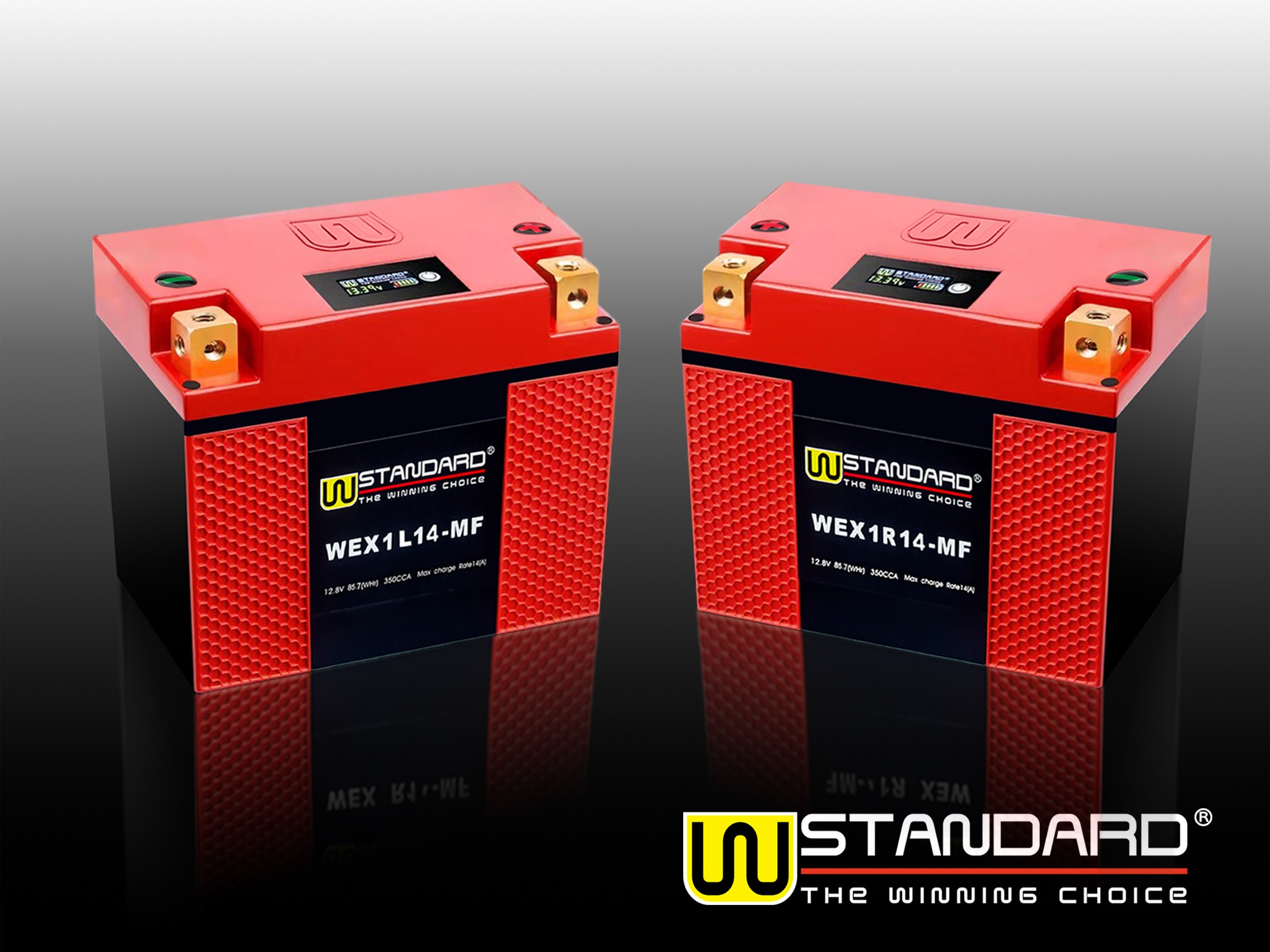 12-W-STANDARD摩托车锂电池WEX1L14-MF启动电源14Ah