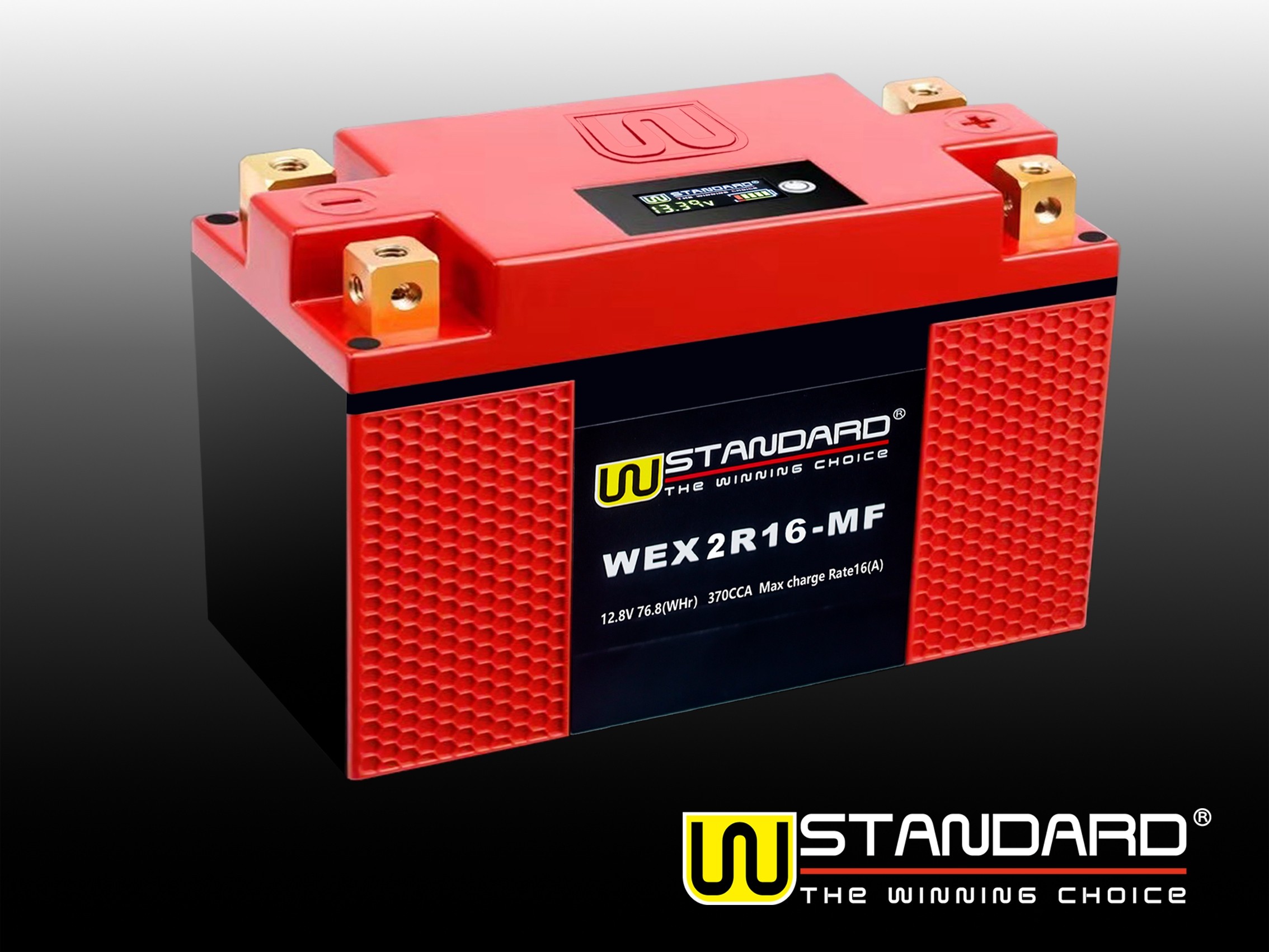 13-W-STANDARD摩托车锂电池WEX2R16-MF启动电源16Ah