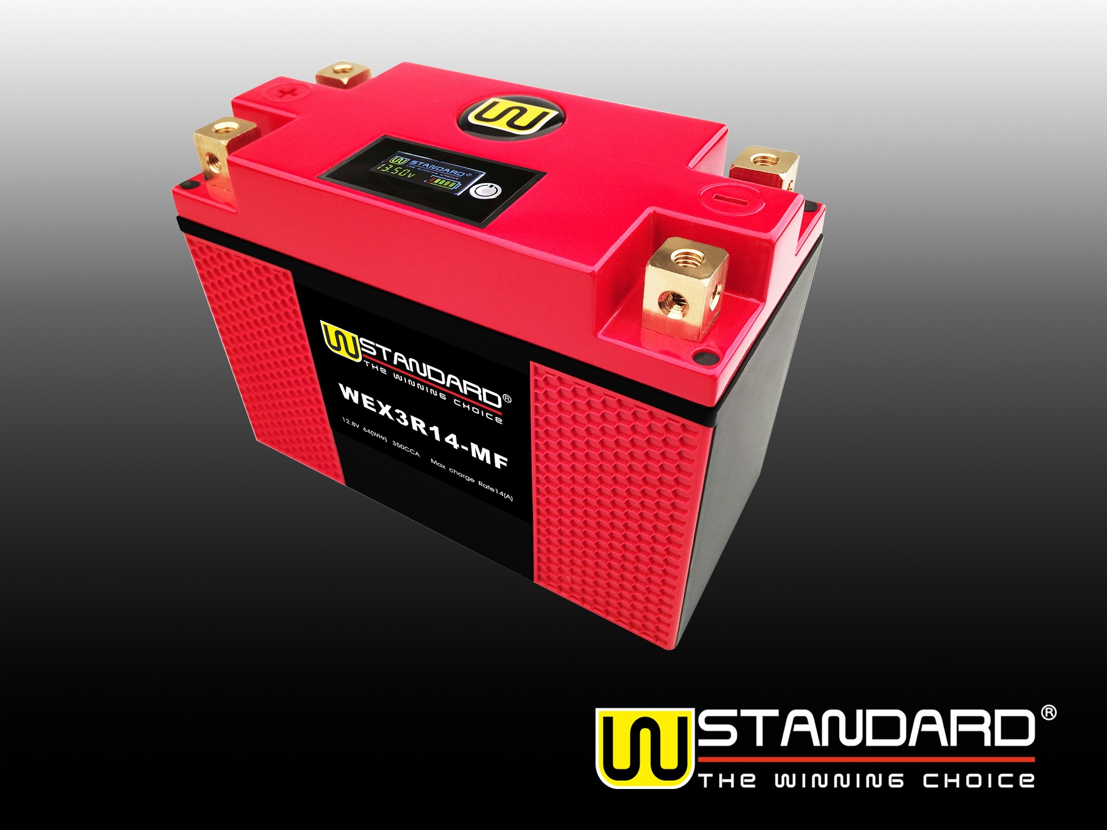 04-W-STANDARD Motorcycle lithium battery WEX3R14-MF Start the power supply 14Ah