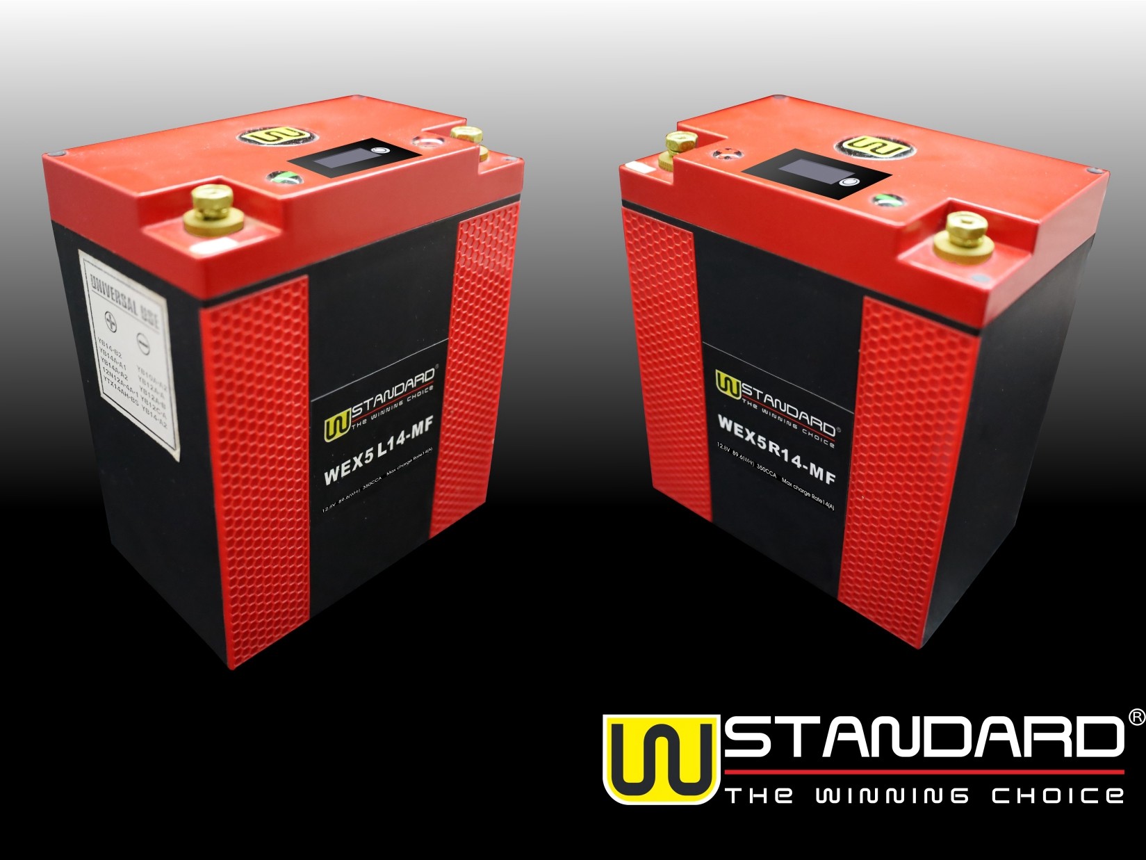 06-W-STANDARD Motorcycle lithium battery WEX5L14-MF Start the power supply 14Ah