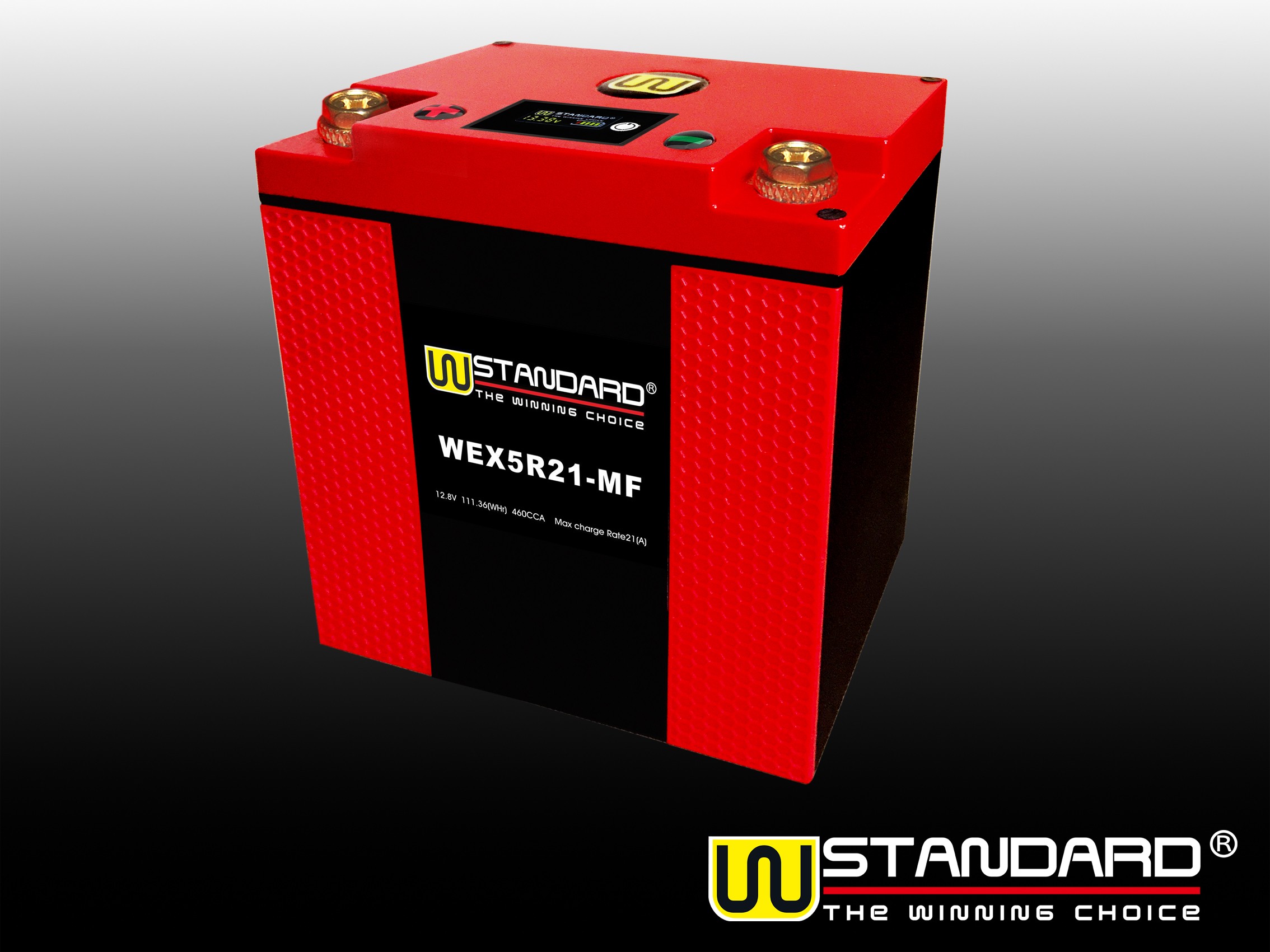 14-W-STANDARD摩托车锂电池WEX5R21-MF启动电源21Ah