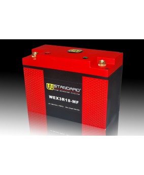 05-W-STANDARD Motorcycle lithium battery WEX3R18-MF Start the power supply 18Ah