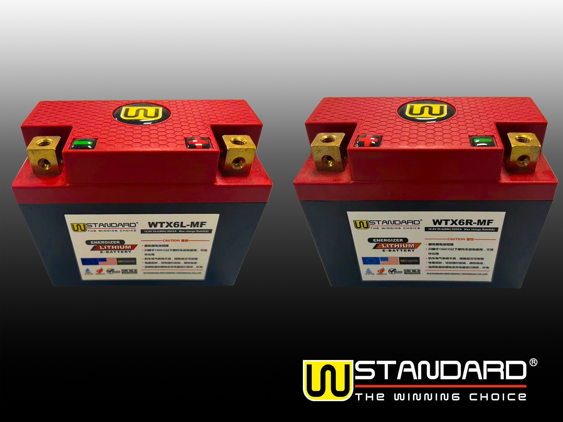 14-W-STANDARD摩托车锂电池WTX6L-MF启动电源6Ah